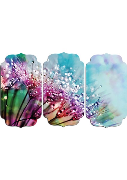 Su Damlası Renkli Mdf Tablo 0725 (Model D)
