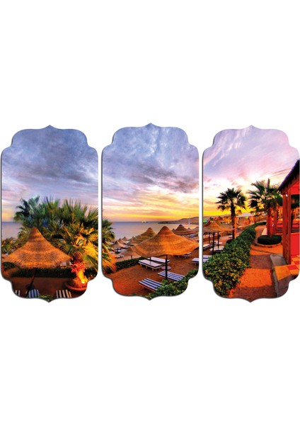 Yaz Tatil Kokteyl Mdf Tablo 0784 (Model D)