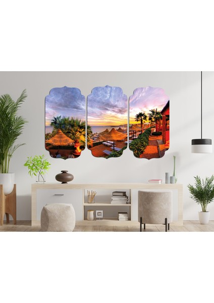 Yaz Tatil Kokteyl Mdf Tablo 0784 (Model D)