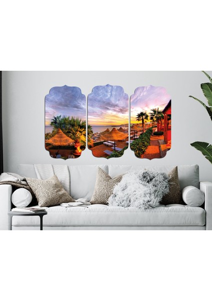 Yaz Tatil Kokteyl Mdf Tablo 0784 (Model D)