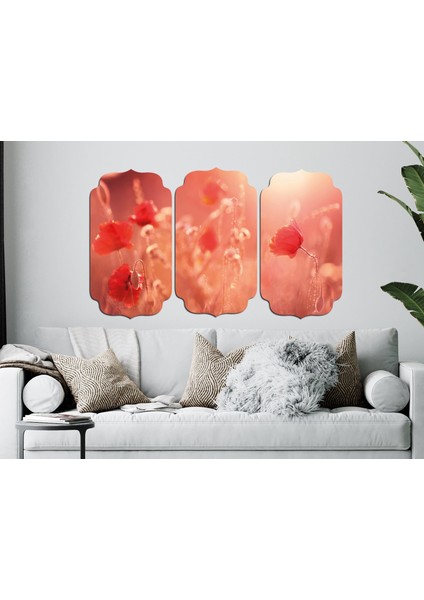 Gelincik Çiçeği Mdf Tablo 0817 (Model D)