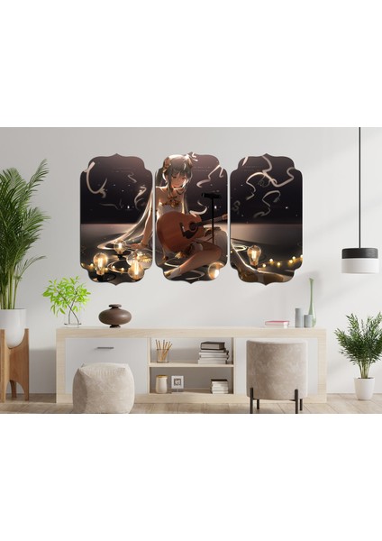 Müzik Aleti Gitar Kız Mdf Tablo 1385 fiyatları