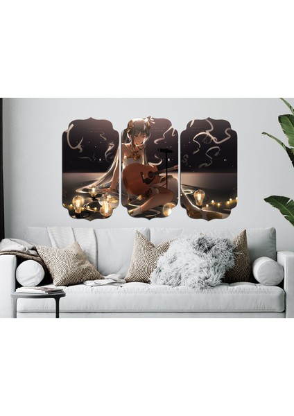 Müzik Aleti Gitar Kız Mdf Tablo 1385 modelleri