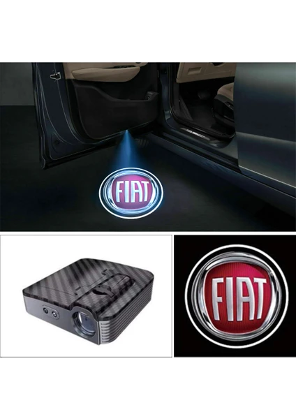 Fiat Kapı Altı Logo Karbon