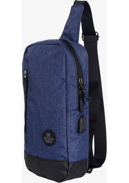 Smart Bag Usb'li Çapraz Göğüs Çantası 1501 Lacivert