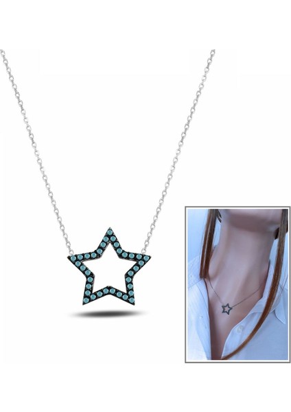 Turkuaz Mini Yıldız Kolye fiyatları