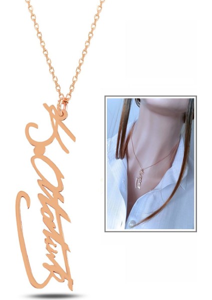 Atatürk Imza Kolye _rose fiyatları