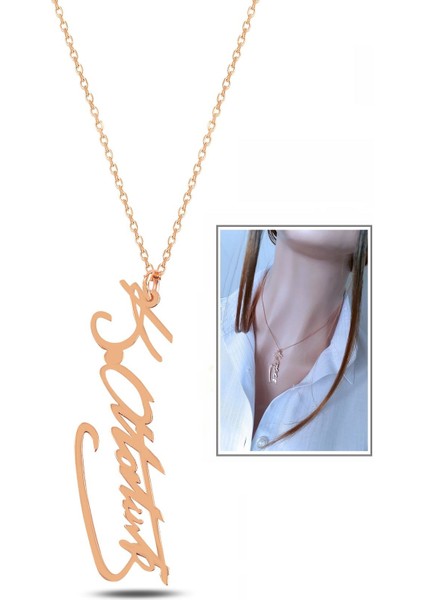 Atatürk Imza Kolye _rose modelleri