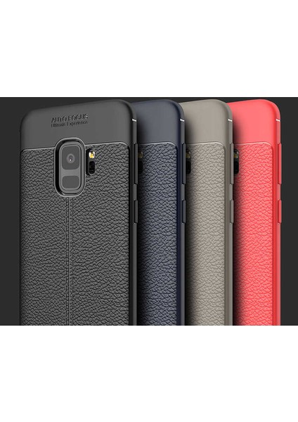 Samsung Galaxy S9 Kılıf Deri Görünümlü Renk Atmayan Dayanaklı Silikon Kapak (Niss) modelleri
