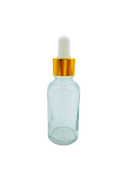 Cam Şeffaf Şişe Ince Cam Damlalık Altın Kapak 10 Adet 30 ml fiyatları