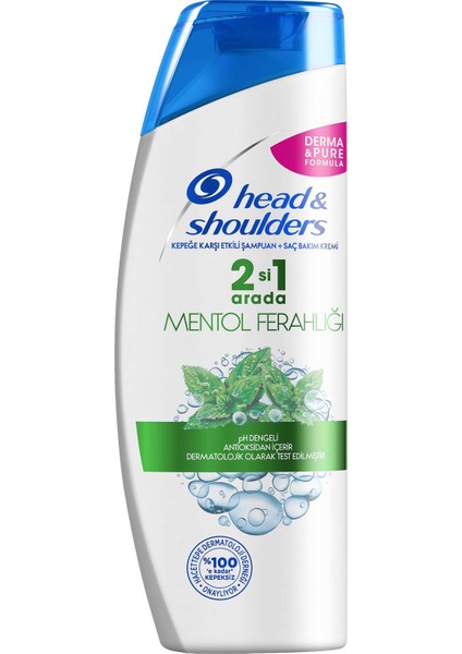 Head & Shoulders 2'si 1 Arada Kepek Şampuan Mentol Ferahlığı 400 ml