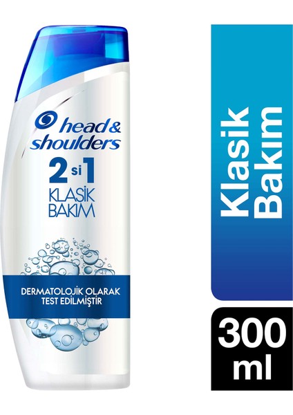 Head & Shoulders 2'si 1 Arada Şampuan Klasik Bakım 300 ml