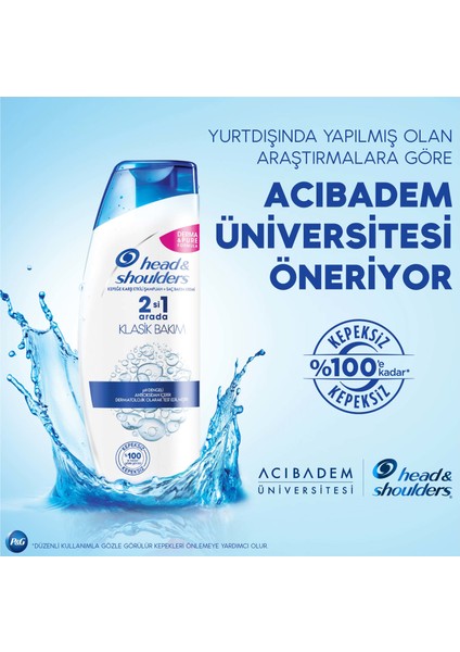 Head & Shoulders 2'si 1 Arada Şampuan Klasik Bakım 300 ml modelleri