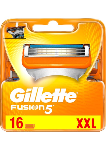 Fusion 16'lı Yedek Tıraş Bıçağı Karton Paket