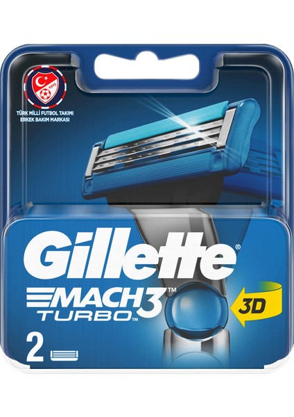 Mach3 Turbo 2'li Yedek Tıraş Bıçağı fiyatları