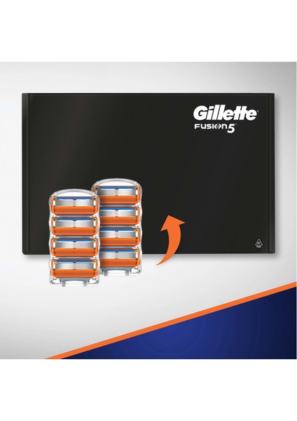 Fusion Power 8'li Yedek Tıraş Bıçağı Karton Paket