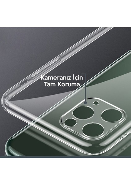 Apple iPhone 11 Pro Max 6.5" Kamera Korumalı Silikon Kılıf AL-32206 Şeffaf