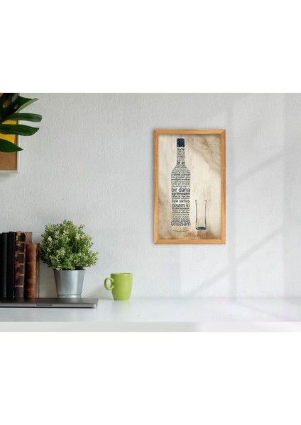 Gift Rakı Tasarımlı Dekoratif Retro Ahşap Tablo-8
