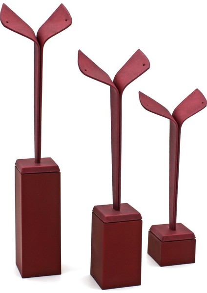 Pervane Kuyumcu Küpelik Takım Bordo