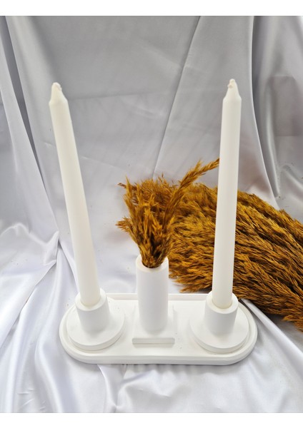 2'li Beton Mumluk, Mumluk, Şamdan Mumluk, Şamdan Mumluk Dekoratif Obje