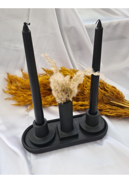 2'li Beton Mumluk, Mumluk, Şamdan Mumluk, Şamdan Mumluk Dekoratif Obje