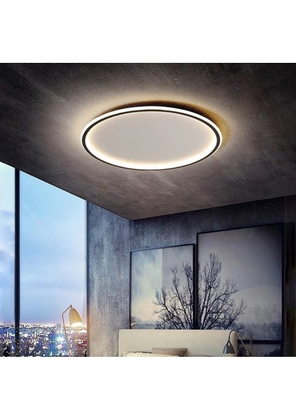 Modern Dekoratif Sıva Üstü Içe / Dışa Işıklı Avize ÇAP.60CM 3000K