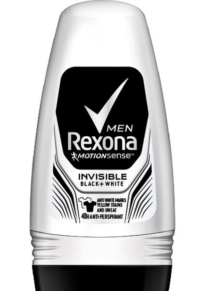 Motion Sense Invisible Black & White Roll On 50 ml