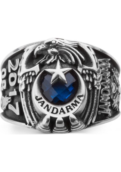 - Kartal Başlı Bozkurt Motifli Jandarma 2017 Yüzüğü