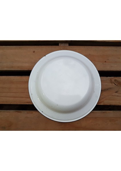 Kenarı Turuncu Kırmızı Güllü Desenli Çap Çinko Tabak 25 cm BEG_33 fırsatları