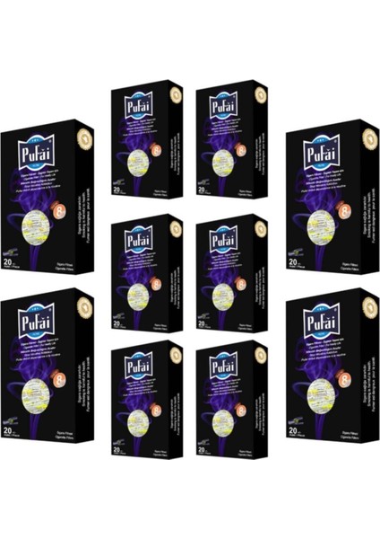 Sigara Filtresi Ağızlığı Tar Katran Süzer Normal Boy 8Mm Uyumlu 200 Adet 10 Kutu Dark