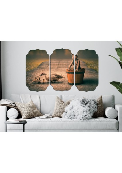 Ördek ve Çocuk Mdf Tablo 2709 (Model D)