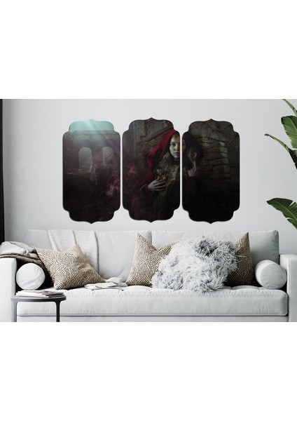 Kırmızı Başlıklı Kız Mdf Tablo 2958 (Model D)