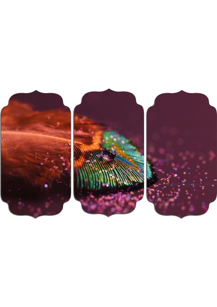 Renkler Tüy Su Damlası Mdf Tablo 2988 (Model D)