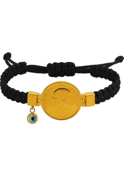 Ipli Ata Tam Altınlı Bileklik