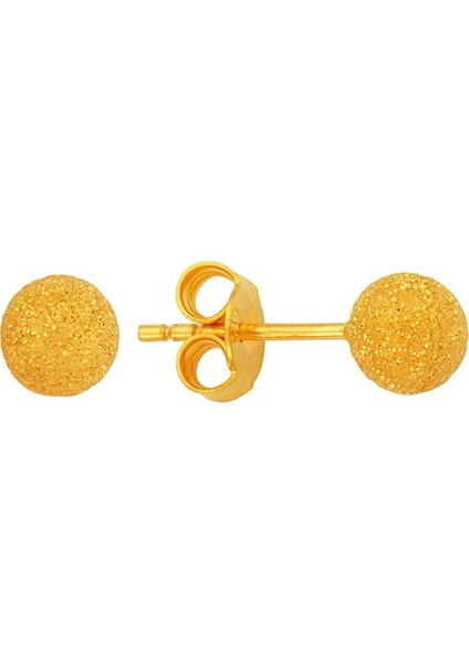 22 Ayar Altın Top Küpe Kumlu 1.40 gr