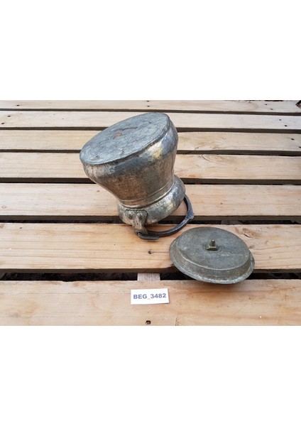 Eski Bakır Kapaklı Yoğurt Helkesi 1,5 Litre BEG_3482