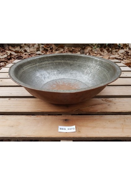 El Işi Bakır Hamur Karma Teknesi Çap 50 cm BEG_3373