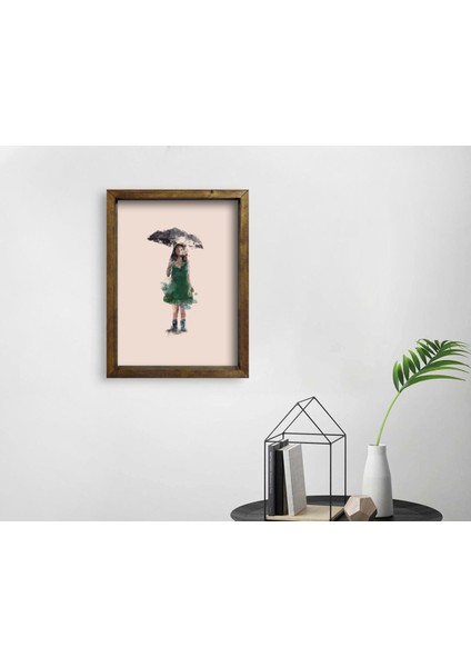 Gift Doğal Masif Ahşap Çerçeveli Tablo-21