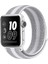Apple Watch 42MM Uyumlu Saat Kayışı Hasır Örme Kordon Beyaz-Gri 1