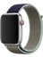 Apple Watch 44MM Uyumlu Saat Kayışı Hasır Örme Kordon Khaki Navy 1