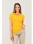 SHAVER Sarı Polo Yaka Nakışlı Kadın Tshirt 1