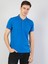 Slim Fit Polo Yaka Erkek Mavi Kısa Kol Tişört Cl1040747 1