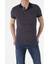 Slim Fit Yuvarlak Yaka Erkek Lacivert Kısa Kol Tişört 1