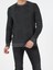 Slim Fit Yuvarlak Yaka Erkek Antrasit Kazak 1
