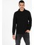 Regular Fit Balıkçı Yaka Erkek Siyah Kazak Cl1051638 1