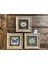 Ithal Çerçeveli Taş Baskılı Duvar Tablosu Seti ( 20 x 20 Cm) 3 Lü Set -Oscar Stone Decor 1