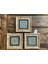 Ithal Çerçeveli Taş Baskılı Duvar Tablosu Seti ( 20 x 20 Cm) 3 Lü Set -Oscar Stone Decor 1
