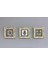 Çerçeveli Taş Baskılı Duvar Tablosu Seti ( 20 x 20 Cm) 3 Lü Set -Oscar Stone Decor 2