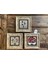 Decor Çerçeveli Taş Duvar Dekoru 20 x 20 cm 3 Lü Set Kaftan Vav 1