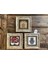Decor Çerçeveli Taş Duvar Dekoru 20 x 20 cm 3 Lü Set Nar Ağacı Ebruli Çiçek Lale 1